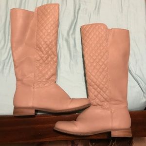 Cream Charming Charlie boots size 9
